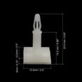 thumbnail image 2 of Uxcell 0.56" Supporting Height Adhesive Standoff Reverse Mount Insulation Bracket White 10 Pack, 2 of 5