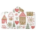 thumbnail image 5 of Yayeee Kids Hooded Towels Toddler Soft Absorbent Beach Bathing Wrap 50" x 23.5", Brown Nordic Christmas House, 5 of 5