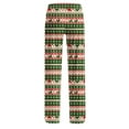 thumbnail image 6 of QATAINLAV Pajamas Pants for Women Christmas Plaid Graphic Comfy Cotton Pajamas Pants Casual Elastic Waist Loose Wide Leg Bottoms Pants Loungwear Multicolor S, 6 of 8