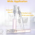 thumbnail image 6 of ACDANC Mini Perfume Sample Bottles,10 Pack 5 Ml Plastic Small Perfume Spray Bottle,Fine Mist,Portable Perfume Travel Refillable Bottle,Upgraded Atomizer Sprayer for Perfume,Clear, 6 of 7