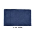 thumbnail image 3 of Better Trends 24" x 40" Premium Bathroom Rugs 100% Cotton Soft Reversible Tufted Bath Mat Water Absorbent Bath Rug Ideal for Bathroom Shower and Tub Use (Navy) Edge Collection, 3 of 4