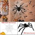 thumbnail image 6 of 59" Halloween Giant Spider Decorations, Scary Fake Spider with Tarantula Mega Spider Web and Flexible Legs, for Outdoor, Indoor, Haunted House, Porch, Yard, Black, 6 of 8