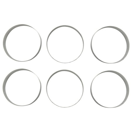 

Cake mold 6 Pcs Mini Tart Ring Stainless Steel Tartlet Mold Circle Cutter Pie Ring Heat-Resistant Perforated Cake Mousse Molds