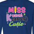 thumbnail image 4 of Inktastic Miss Kindergarten Cutie with Pencil and Stars Long Sleeve Youth T-Shirt, 4 of 5