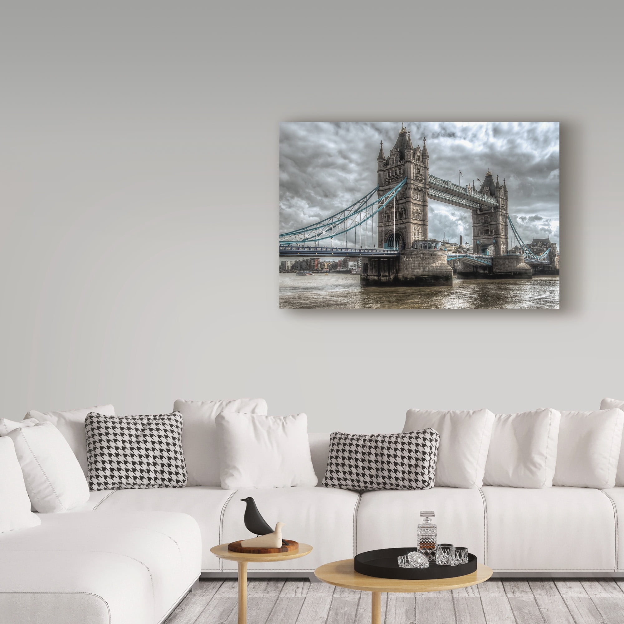Trademark Fine Art 'Tower Bridge London' Canvas Art by Giuseppe Torre