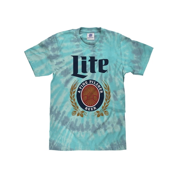 Tee Luv Miller Lite Beer Logo Tie Dye Shirt (Men's) (L)