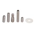 thumbnail image 2 of Kit de poids stabilisateur d'arc de tir à l'arc, contrepoids amovible en alliage d'aluminium pour arc classique et arc à poulies, argent, 2 of 4