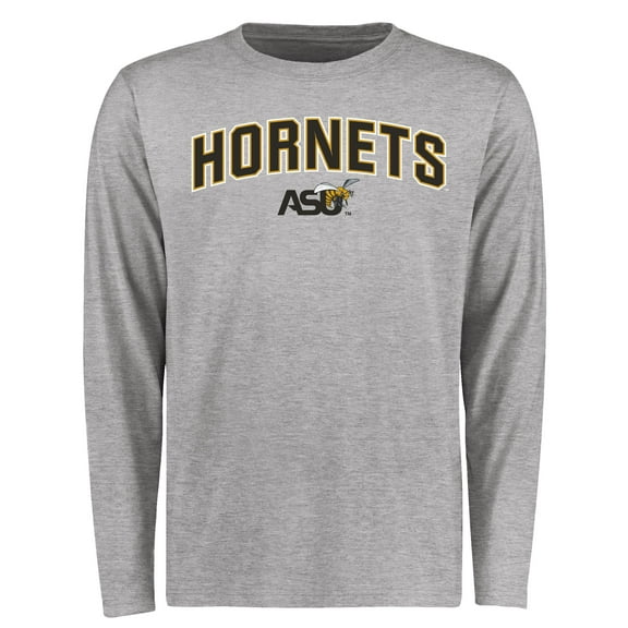 Men's Ash Alabama State Hornets Proud Mascot Long Sleeve T-Shirt
