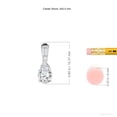 thumbnail image 3 of ANGARA IGI Certified Lab Grown 1 Ct Diamond Pendant with Baguette Accent for Women in 14K White Gold (Size-9x5.5mm| Color-F-G| Clarity-VS) | Anniversary, Jewelry Gift for Women | Diamond Necklace, 3 of 7