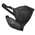 thumbnail image 5 of VISALY Front Snap Everyday Bras for Seniors Women Full Coverage Wirefree Push Up Bras Plus Size Front Closure Bralettes Soft Cup T-Shirt Bra Comfy No Underwire Bras with Support and Lift Black Xxl, 5 of 6