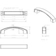 thumbnail image 3 of Jeffrey Alexander Merrick Pull 549-96MB Matte Black 96mm c-c, 3 of 7
