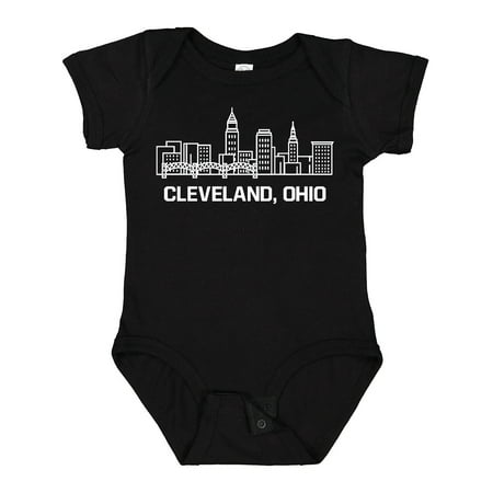 

Inktastic Cleveland Ohio Skyline Boys or Girls Baby Bodysuit