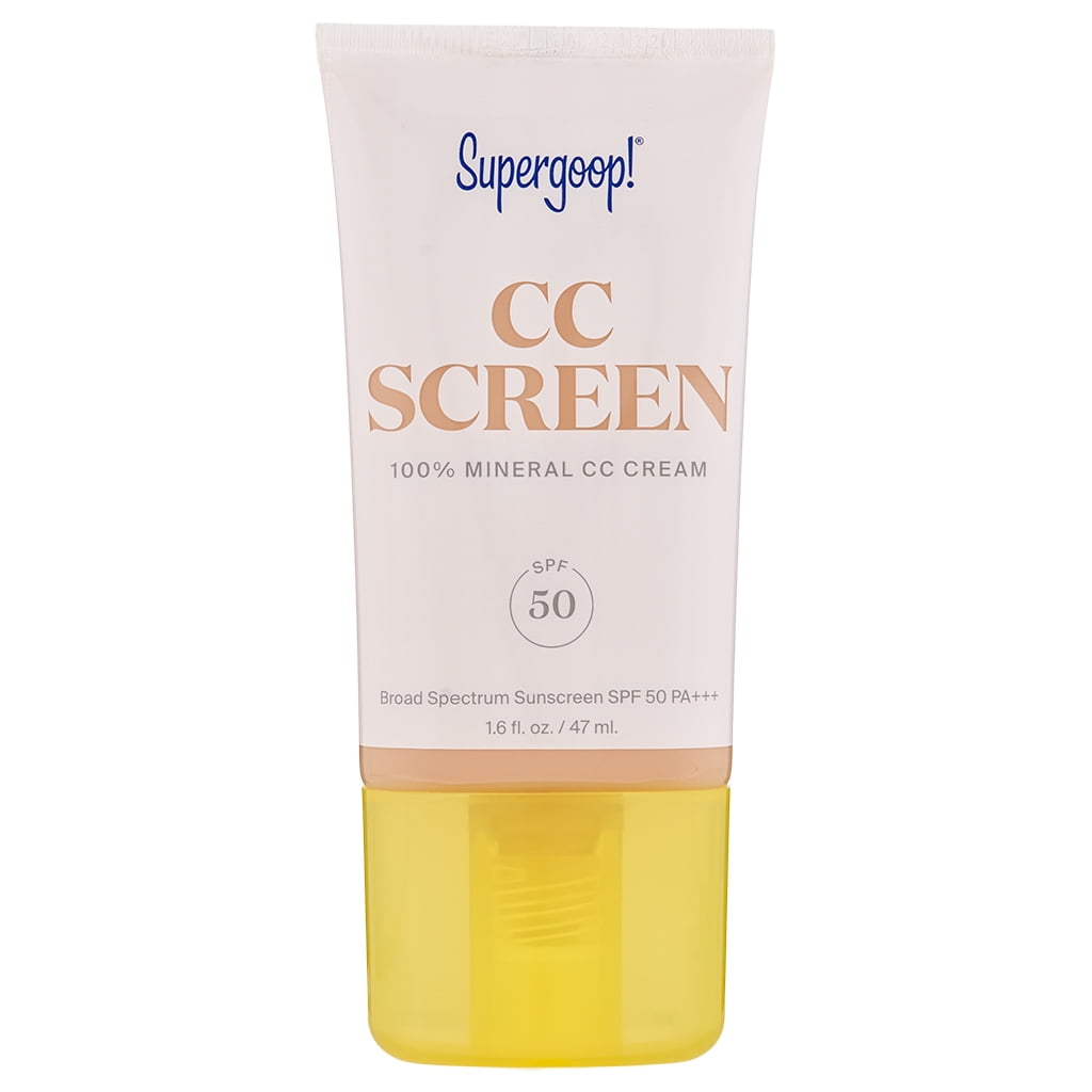 Supergoop CC Screen 100% Mineral CC Cream SPF 50 1.6 fl oz / 47 ml 226W Light with Warm Undertones