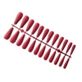 thumbnail image 2 of False Nail Tips Shiny Color Super Coffin Manicure Tools Press Lady Detachable DIY Accessories Artificial Fingernails Light Wine Red, 2 of 7