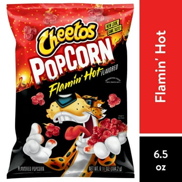 Pack of 2 Cheetos Flamin' Hot Popcorn Flavored Snacks, 6.5 oz Bag