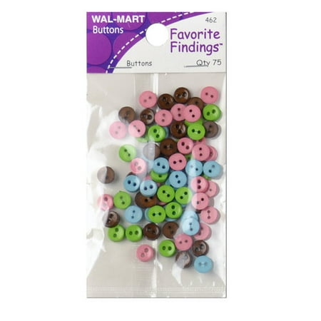 Favorite Findings Mini Clean Buttons, 75 Count
