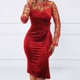 thumbnail image 2 of Sngxgn Women's Party Dress Bodycon Dresses Long Sleeve(Pink,S), 2 of 9