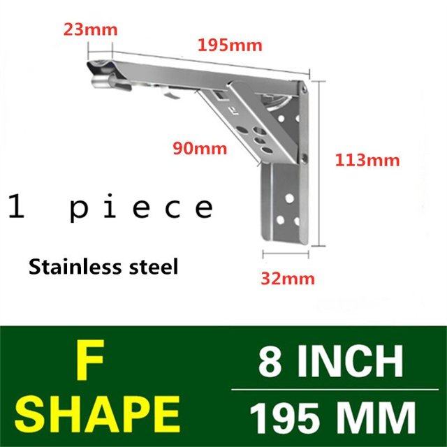 Soporte de ángulo plegable triangular ajustable montado en la pared, banco, mesa, estante, muebles, Hardware de soporte pesado, 8, 10, 12, 14 pulgadas