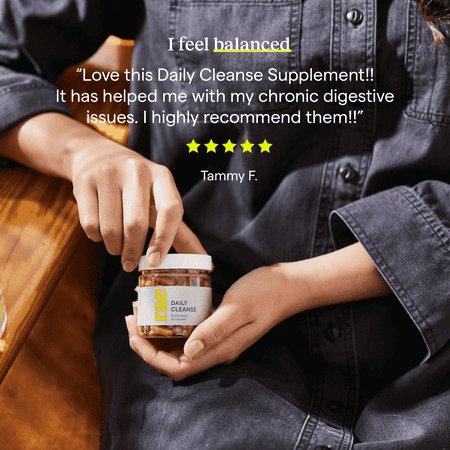 Rae Wellness Daily Cleanse Supplement with Herbs, Turmeric & Aloe, Support Skin & Digestive System, 60ct
