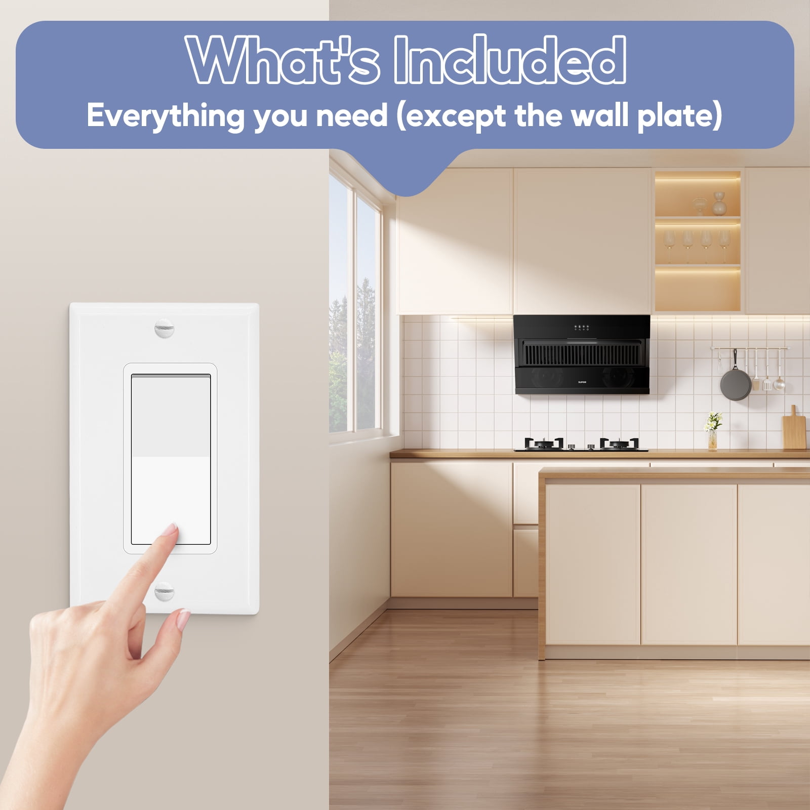 Single Pole Light Switch,NineLeaf 12 Pack 15 Amp Rocker Electrical Light Switch White,SP Paddle Light Switch,120V-277V AC,Residential/Commercial Grade,Home & Office,UL Listed