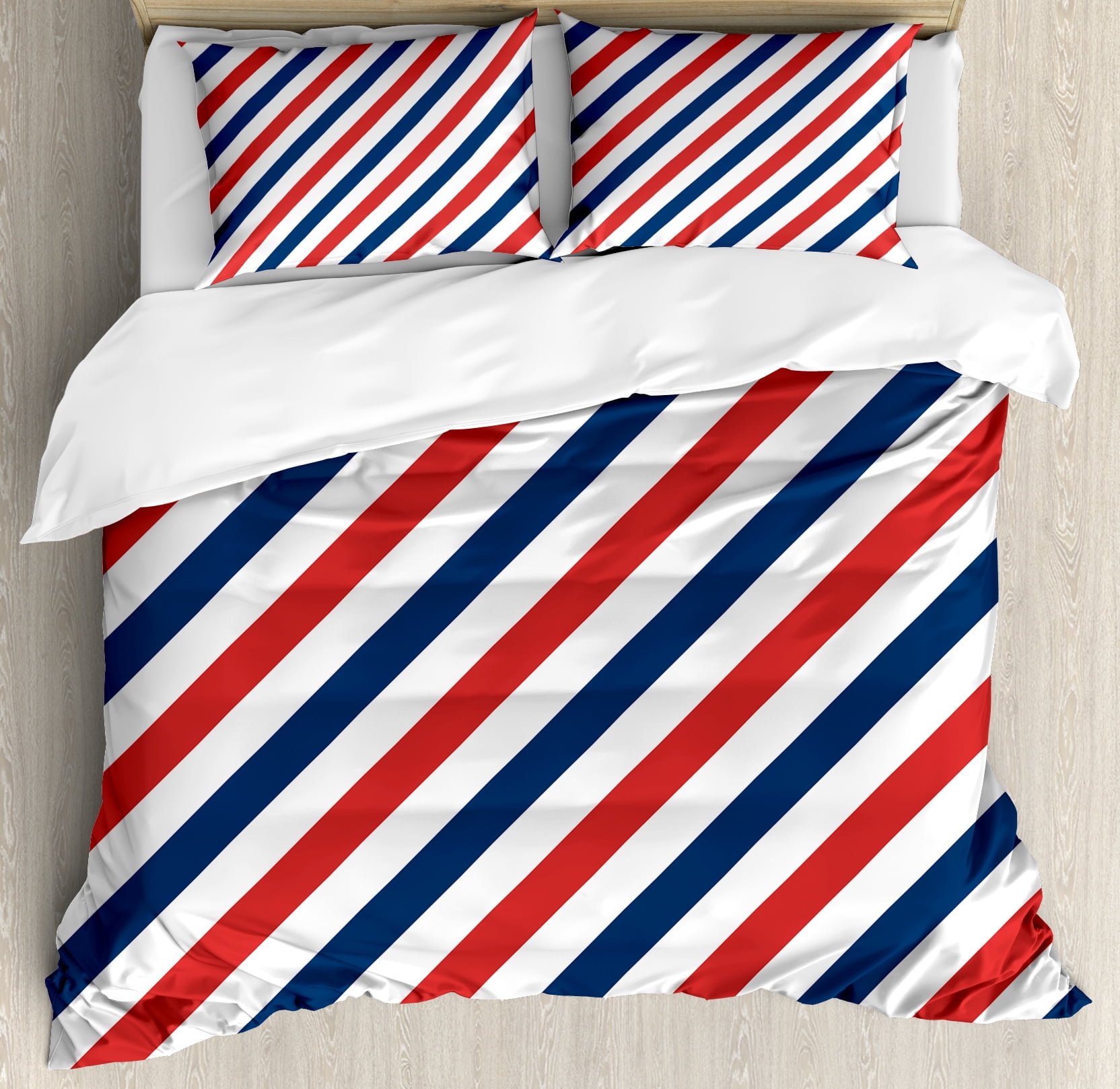 Harbour Stripe Duvet Cover Set Vintage Barber Pole Helix Of