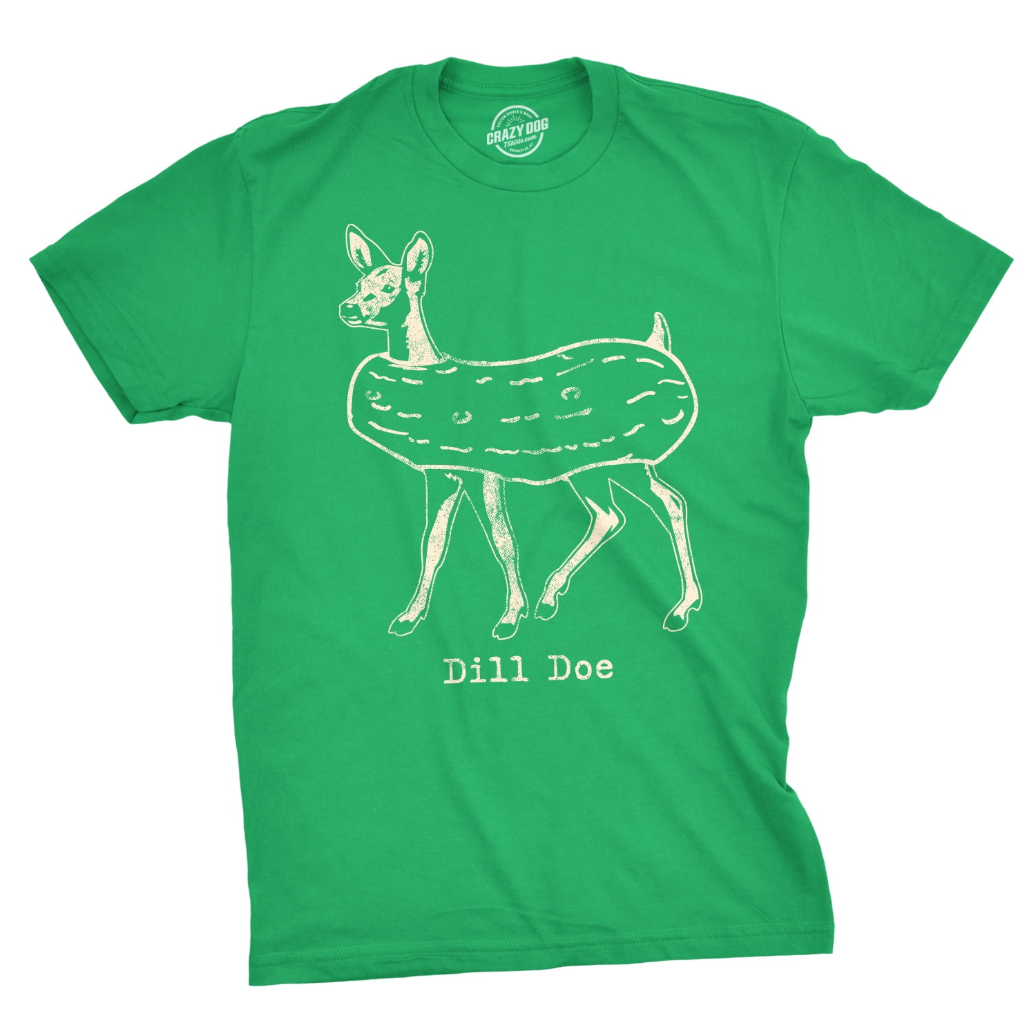 Mens Dill Doe Tshirt Funny Pickle Deer 