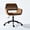 Brown, variant on Homy Casa Swivel Office Chair, Adjustable Rolling Desk Chair for Meeting, Vanity or Meeting, Beige