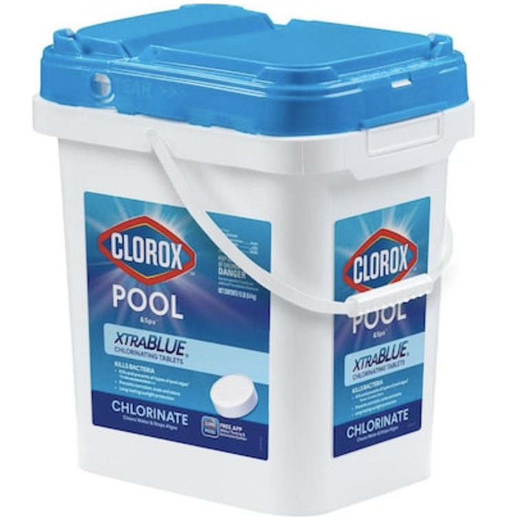 Clorox Xtra Blue Chlorine 3” Tablets 12l