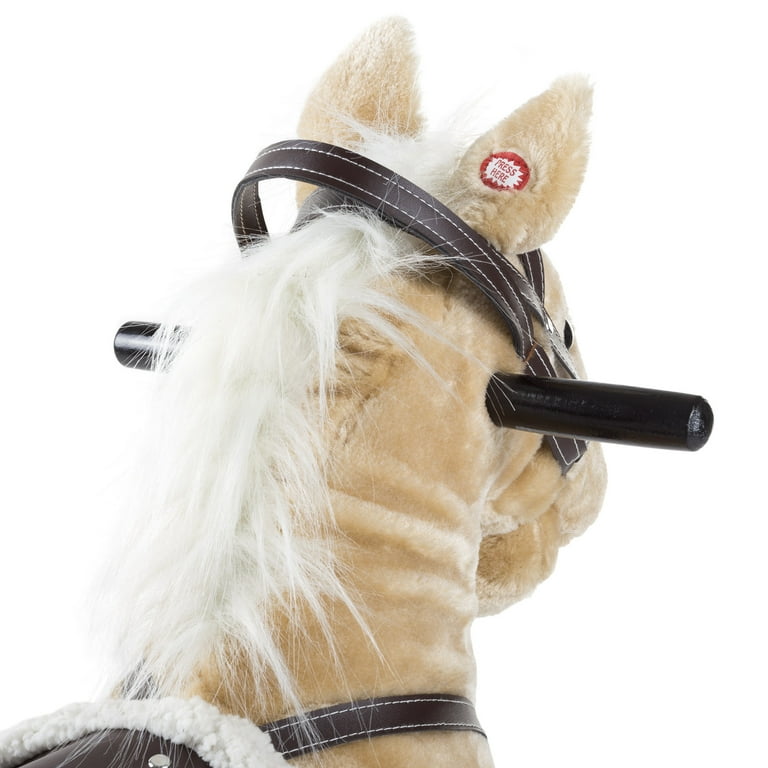 Free Shipping Rocking Horse Plush Animal with Sounds Saddle and Reins Toy for Toddlers by Happy Trails Brown Walmart