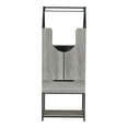 thumbnail image 5 of Furniture of America Robble Industrial Wood Wine Cabinet in Vintage Gray Oak, 5 of 5