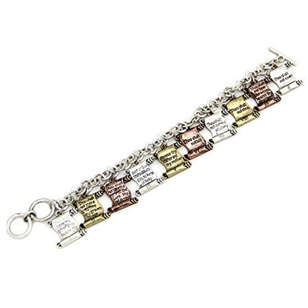The Quiet Witness 10 Ten Commandments Bracelet Chain Charms Thou 10 Ten Commandments Bracelet Chain Charms Thou Shalt Shall Not