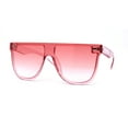 thumbnail image 3 of Lunettes de Soleil Hip-Hop à Monture Plate avec Monture Corne Blindée, Tout Rose, 3 of 4