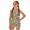 Palm Tree Pattern, variant on Tutolipy Cats Girls One Piece Swimsuits, Quick Dry Removable Bra Girls One Piece Bathing Suit for Summer 7-8 Years Old