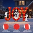 thumbnail image 6 of Luxspire Christmas Yard Stakes with Light, 24 Inch Nativity Scene Outdoor,Solar Powered, Metal Joy Christmas Yard Sign, Christmas Outdoor Decorations for Lawn Pathway Patio Garden, 6 of 7