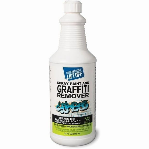 Motsenbockers Liftoff  Spray Paint & Graffiti Remover Liquid - White