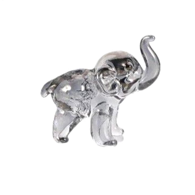 Adorno de elefante, regalo para familiares y amigos, artesanía, mini escultura para gabinete de escritorio. gris