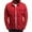 Red, variant on Men's Autumn Winter Button Solid Color Vintage Denim Jacket Tops Blouse Coat
