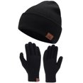 thumbnail image 1 of FZ FANTASTIC ZONE Winter Warm Beanie Hat Touchscreen Gloves Set, Soft Skull Cap Gloves Set for Men Women with Warm Knit Fleece Lined,Grey, 1 of 6