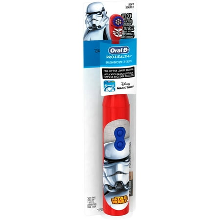 Oral-B Kid's Battery Power Toothbrush featuring Disney's STAR WARS, Characters/Color May Vary