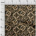 thumbnail image 2 of oneOone Cotton Poplin Brown Fabric Abstract Sewing Material Print Fabric By The Yard 42 Inch Wide, 2 of 4