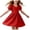 Red, variant on Toddler Girl Short Sleeve Dress Kids Summer A-Line Twirly Skater T-Shirt Dresses V-Neck Summer Beach Dress Red,11-12 Years
