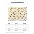 thumbnail image 5 of Yiaed Heart Dachshund Print Blanket Throw Blanket Soft Cozy Flannel Blanket for Home Bed Sofa Couch Chair-80"x60", 5 of 6