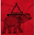 thumbnail image 2 of Spiritual Animal Elephant Triangle Unisex Fleece Graphic Zip Up Hoodie Brisco Brands 2X, 2 of 5