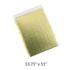 StarBoxes 50 Gold Poly Bubble Mailers Per Pack 13.75" x 11" Metallic Glamour Self-Sealing Envelopes