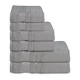 thumbnail image 3 of Melissa Linen Luxury Bath Towels Set of 6  - Bath Towels, Hand Towels, and Washcloths for the Bathroom – Silver Gray, 3 of 7