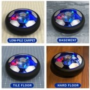 Carsky Rechargeable LED Hover Soccer Ball Toy with Colorful Lights, Air Power Football for Indoor/Outdoor Play, Soft Foam Bumper, Floating Sports Game Gift Toys for Kids 3 4 5 6+