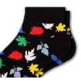 thumbnail image 4 of Sierra Socks, Men Leaf Pattern Ankle Cotton Socks (Shoe Size: 9-12,Black), 4 of 8