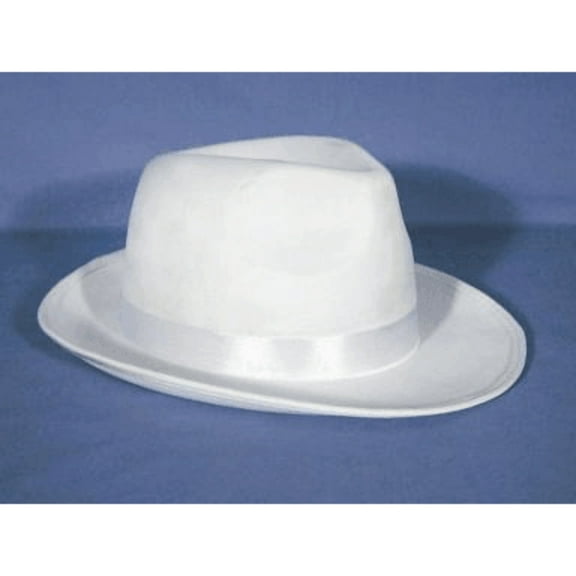 White ”Super Solid" Gangster Hat