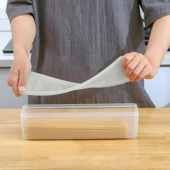 Clearance Closure Bags & lids & Boxes under $5 Food Storage Container Set Airtight Stackable Spaghetti Contianers Portable For Kitchen And Pantry Plastic Organizer For Noodles Rice Pasta Coffee