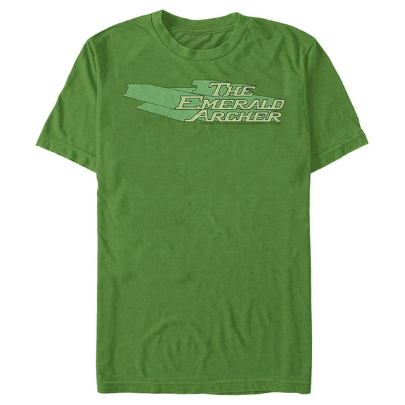 Men's Justice League Emerald Archer Logo Graphic Tee Kelly Green Large
